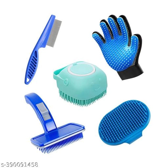 GroomPro 5-in-1 Complete Pet Grooming Kit - Professional Home Spa Set