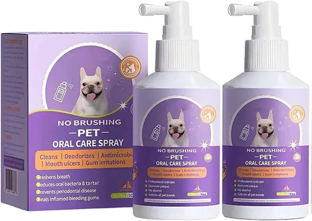 FreshBreath Dental Spray - No-Brush Teeth Cleaning for Dogs & Cats